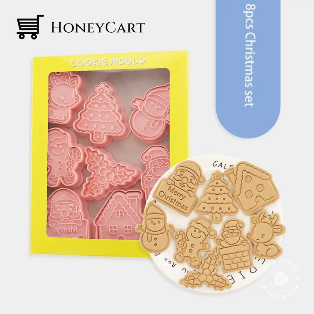 Christmas Hot Deals Diy Cookie Cutter Set Set E(8Pcs) Kids Toys
