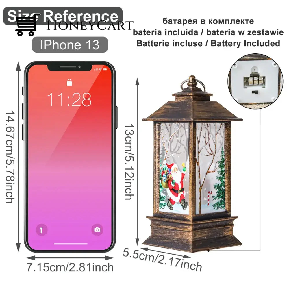 Christmas Lantern Light Merry Decorations For Home 2024