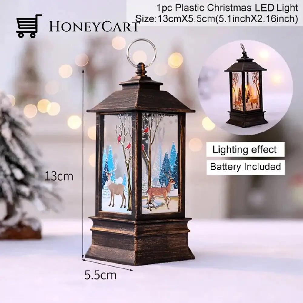 Christmas Lantern Light Merry Decorations For Home 2024 Elk Black