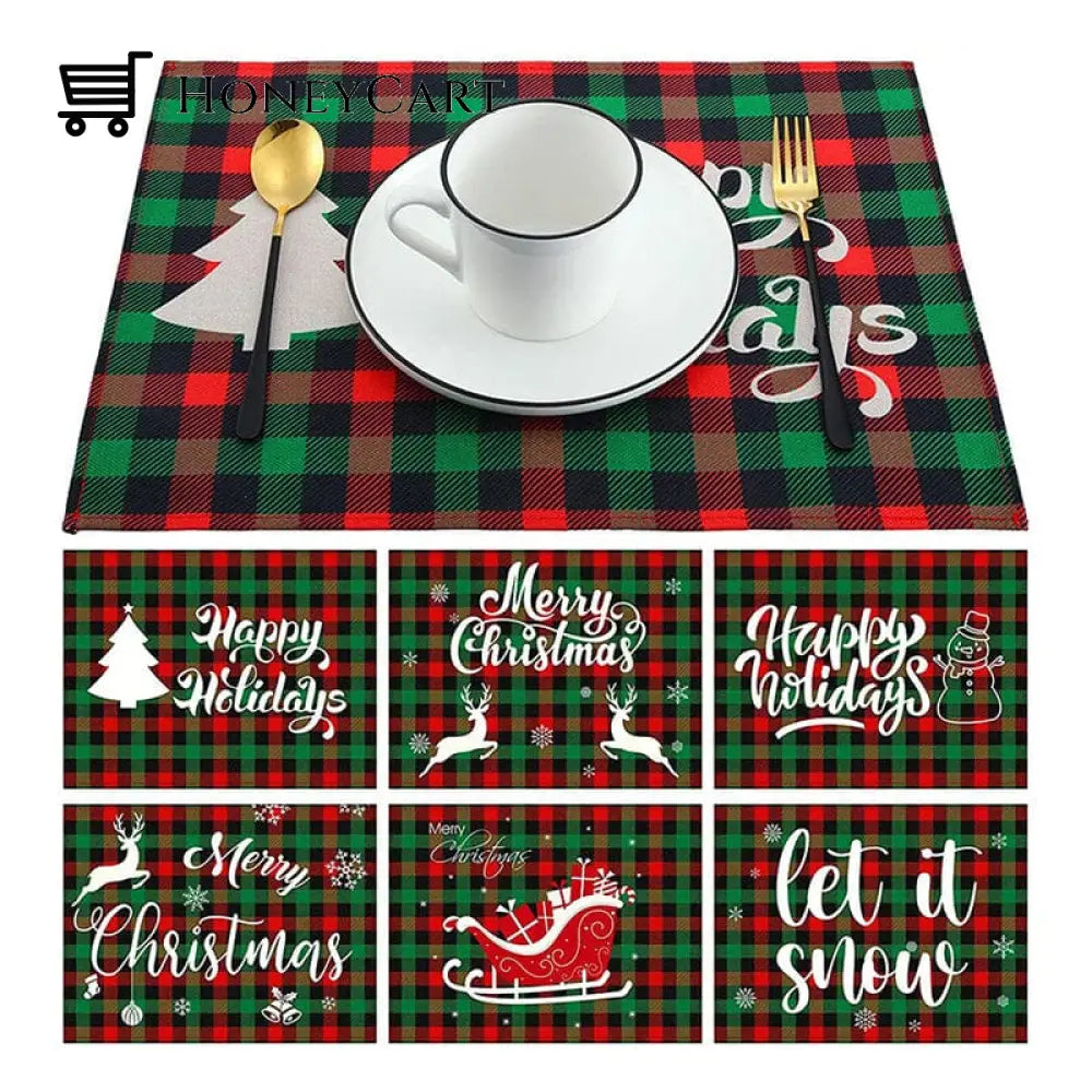 Christmas Plaid Placemat