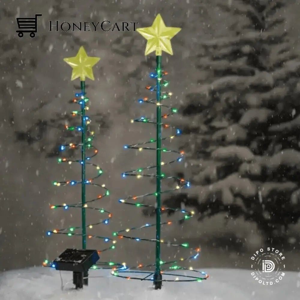 Christmas Sales 49% Solar Metal Led Tree Light Stand Garden Kids Toys