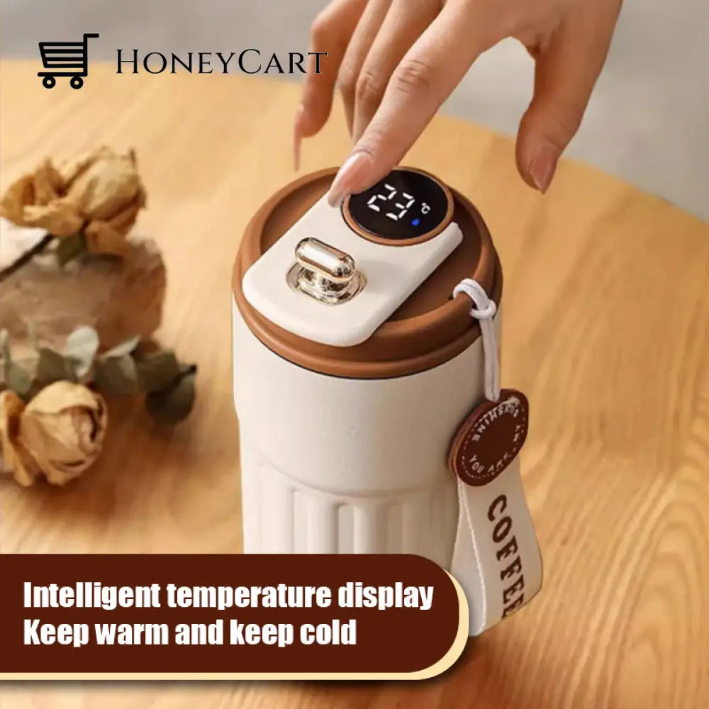 Coffee Thermos With Temperature Display Houseware & Kitchen