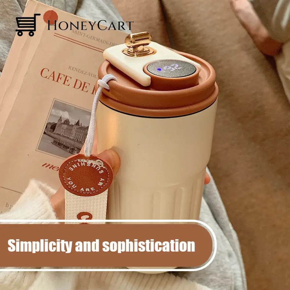 Coffee Thermos With Temperature Display Houseware & Kitchen