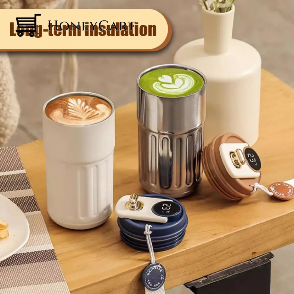 Coffee Thermos With Temperature Display Houseware & Kitchen