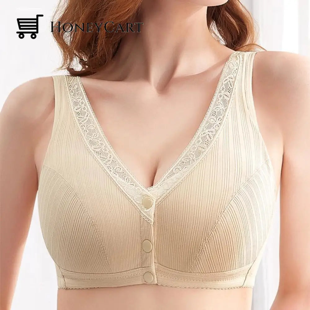 Comfortable Front Button Bra