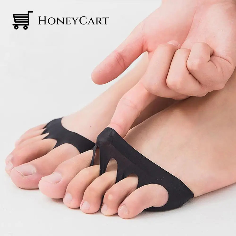 Comfortable Non-Slip Corrective Toe Socks Black / 1 Pair Beauty & Personal Care
