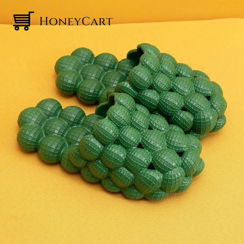 Comfy Cloud Slippers Green / 12