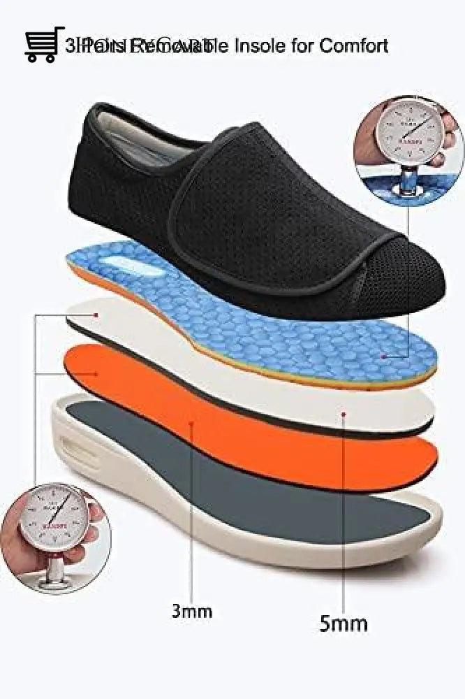 Comfy Wide Fit Trainers Shoes For Swollen Feet Wideshoes