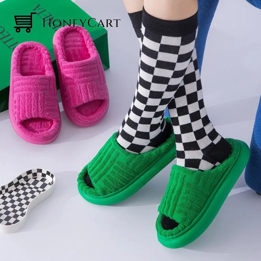 Cozy-Fuzzy Towelling Slipper