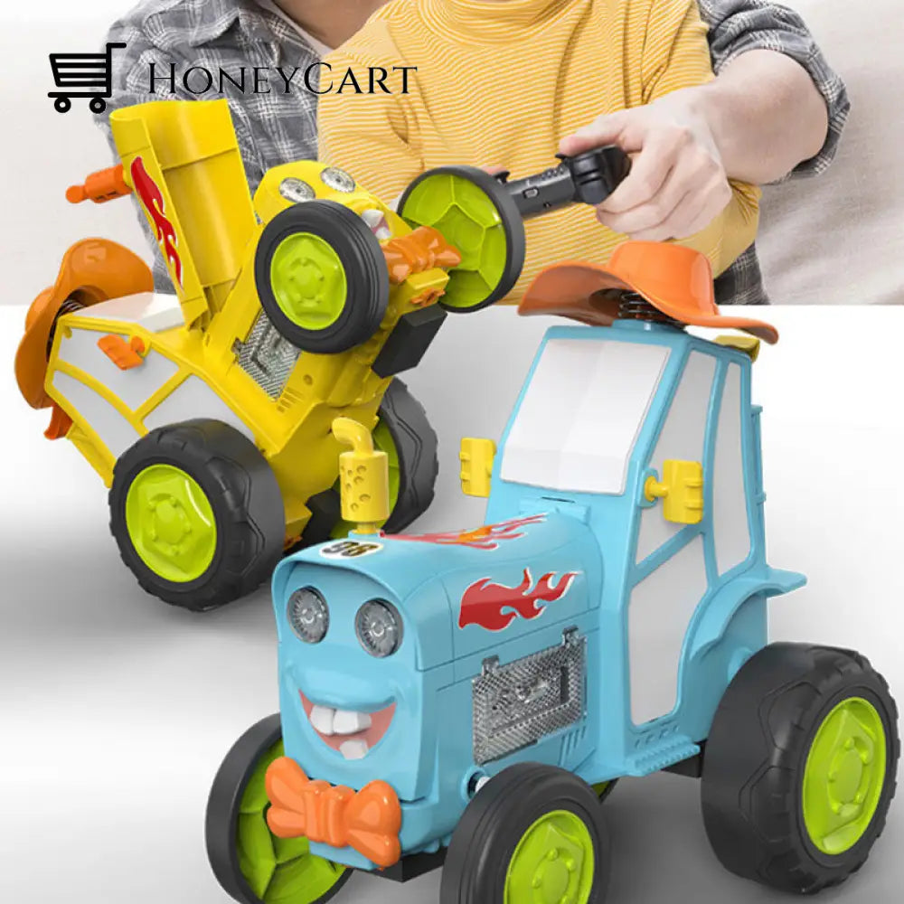 Crazy Jumping Car Blue