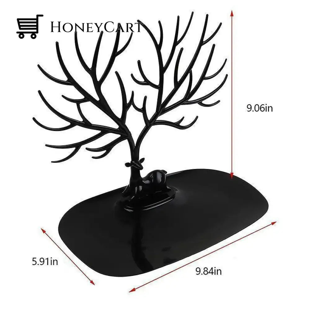Creative Antler Tree Jewelry Storage Rack