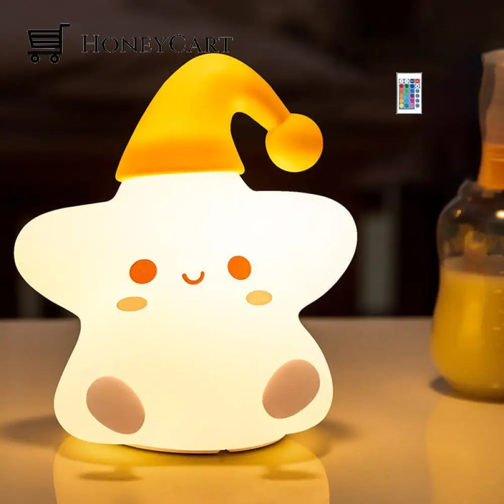 Creative Cute Led Night Light Stars / Remote Control