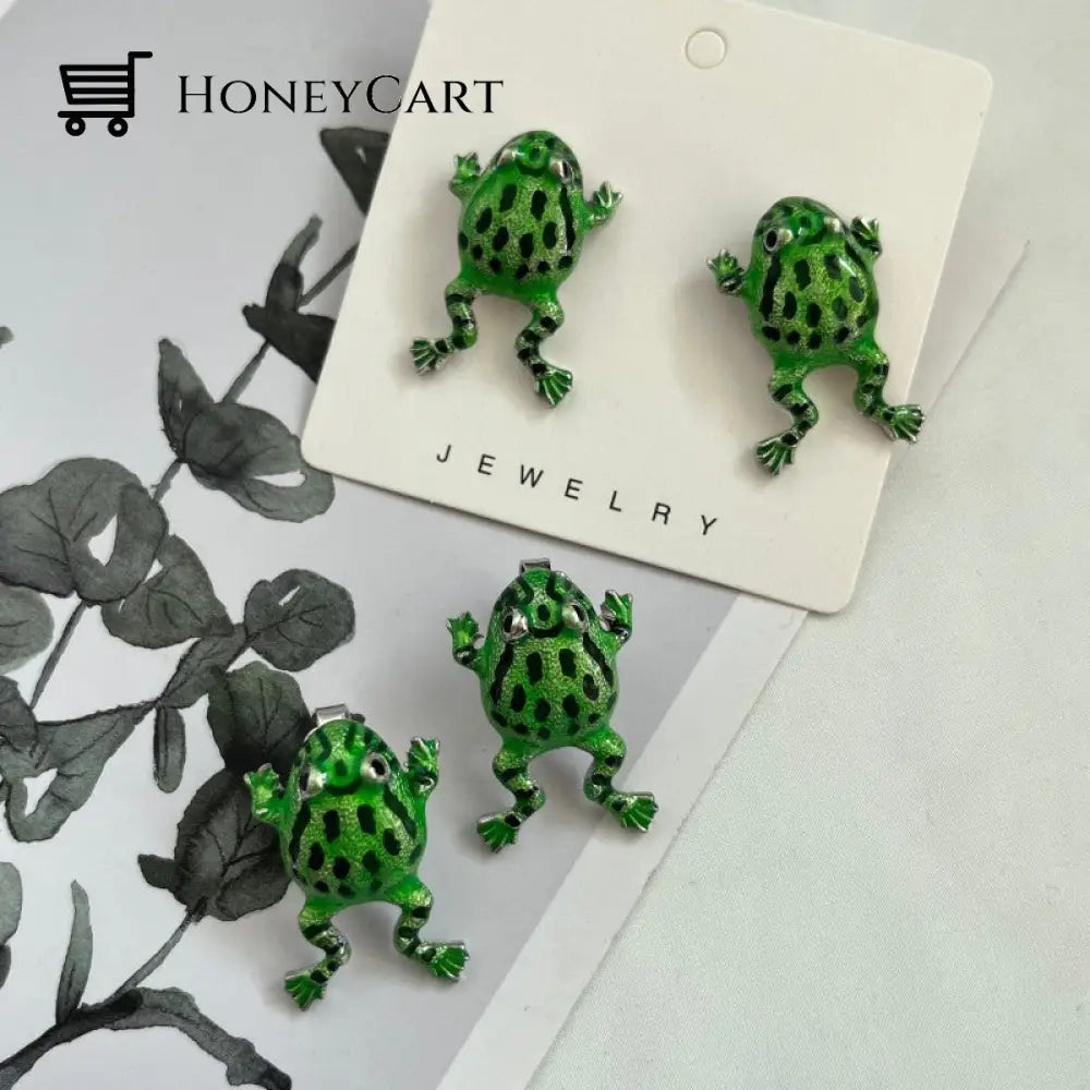 Creative Frog Earring Clips