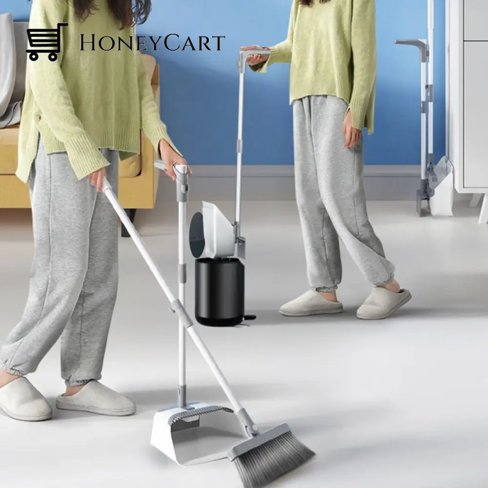 Creative Self-Cleaning Foldable Dustpan Broom Dustpans