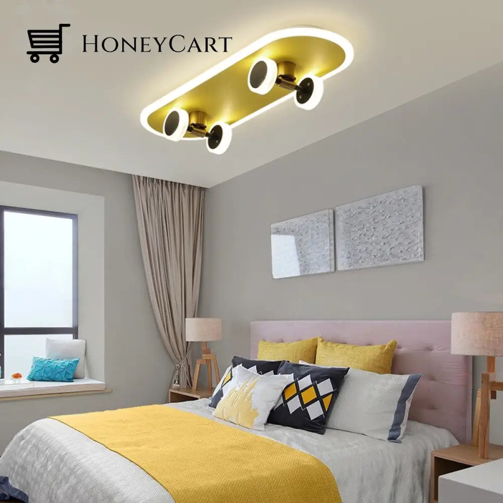 Creative Skateboard Nordic Led Ceiling Light Lamps