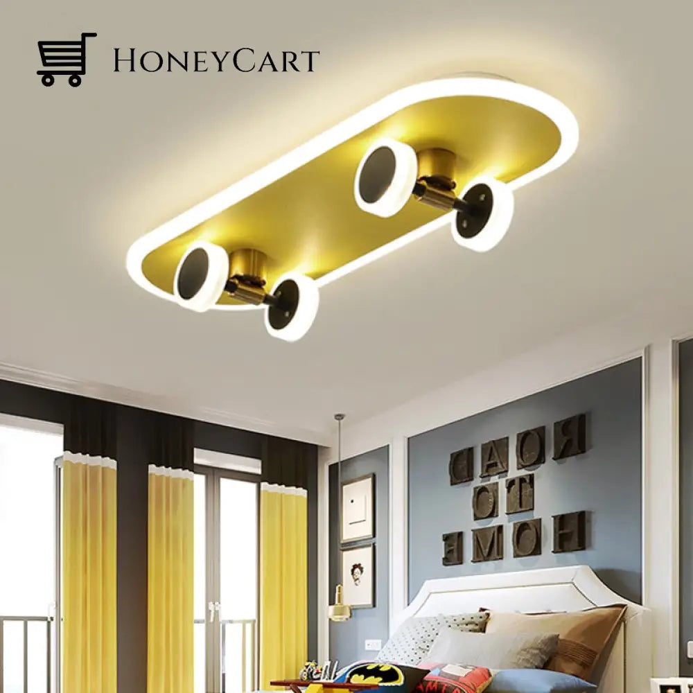 Creative Skateboard Nordic Led Ceiling Light Lamps
