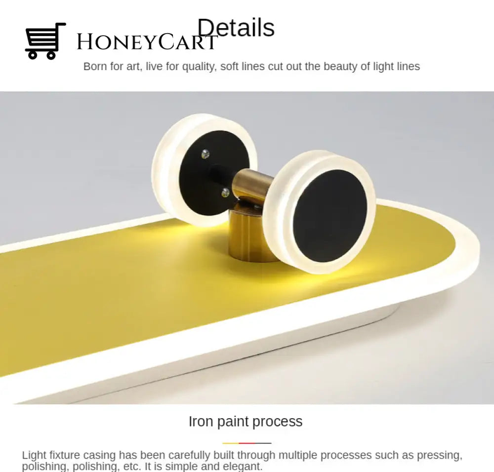 Creative Skateboard Nordic Led Ceiling Light Lamps