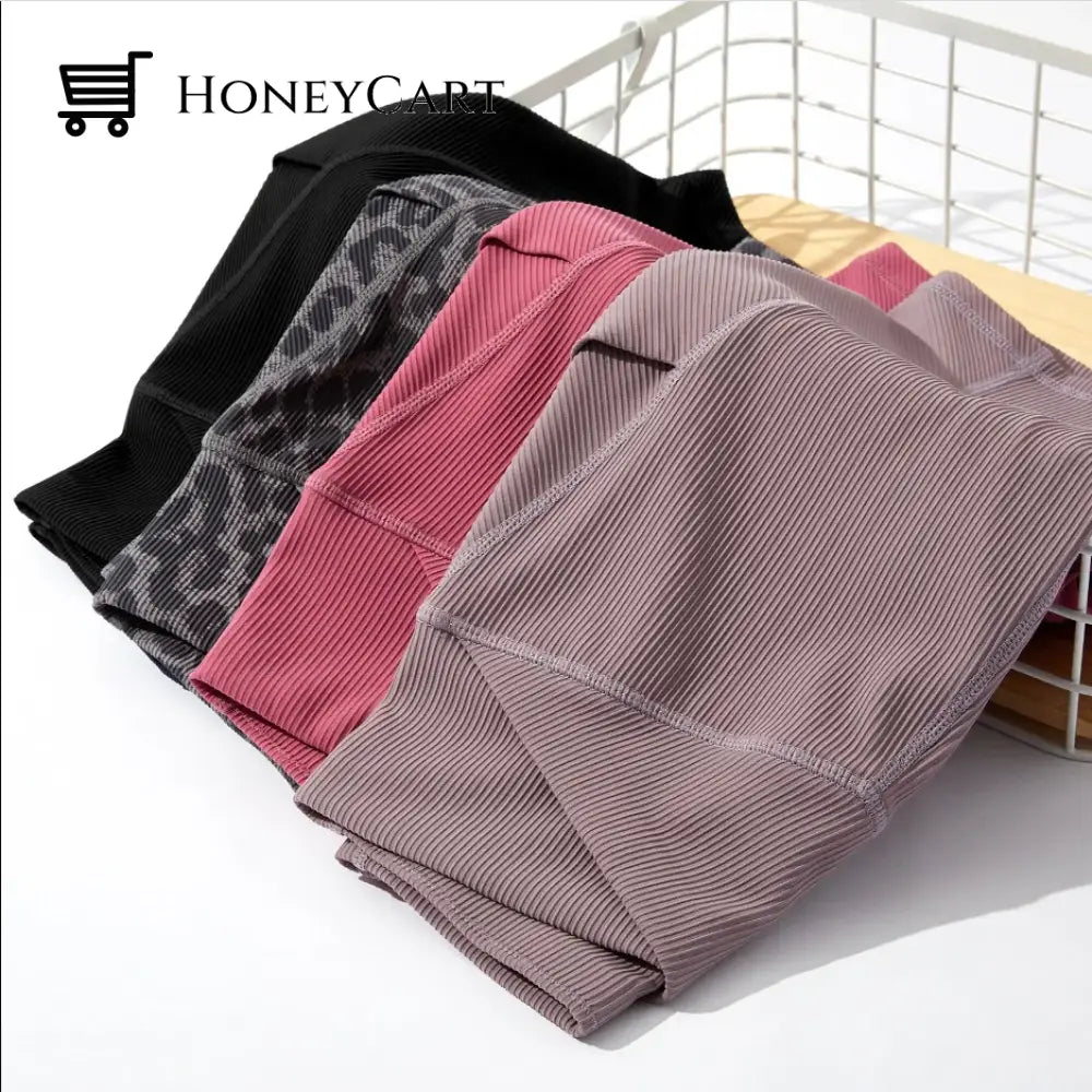 Crossover Ribbed Pocket Shorts Pants