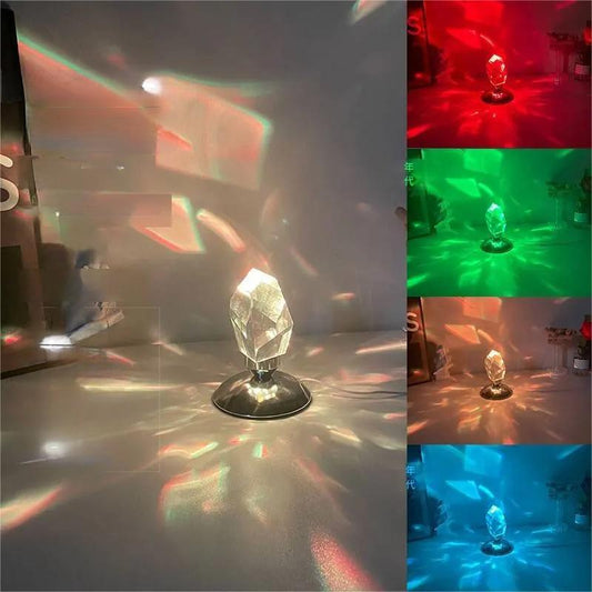 Crystal Stone Lamp with 16 RGB Colors