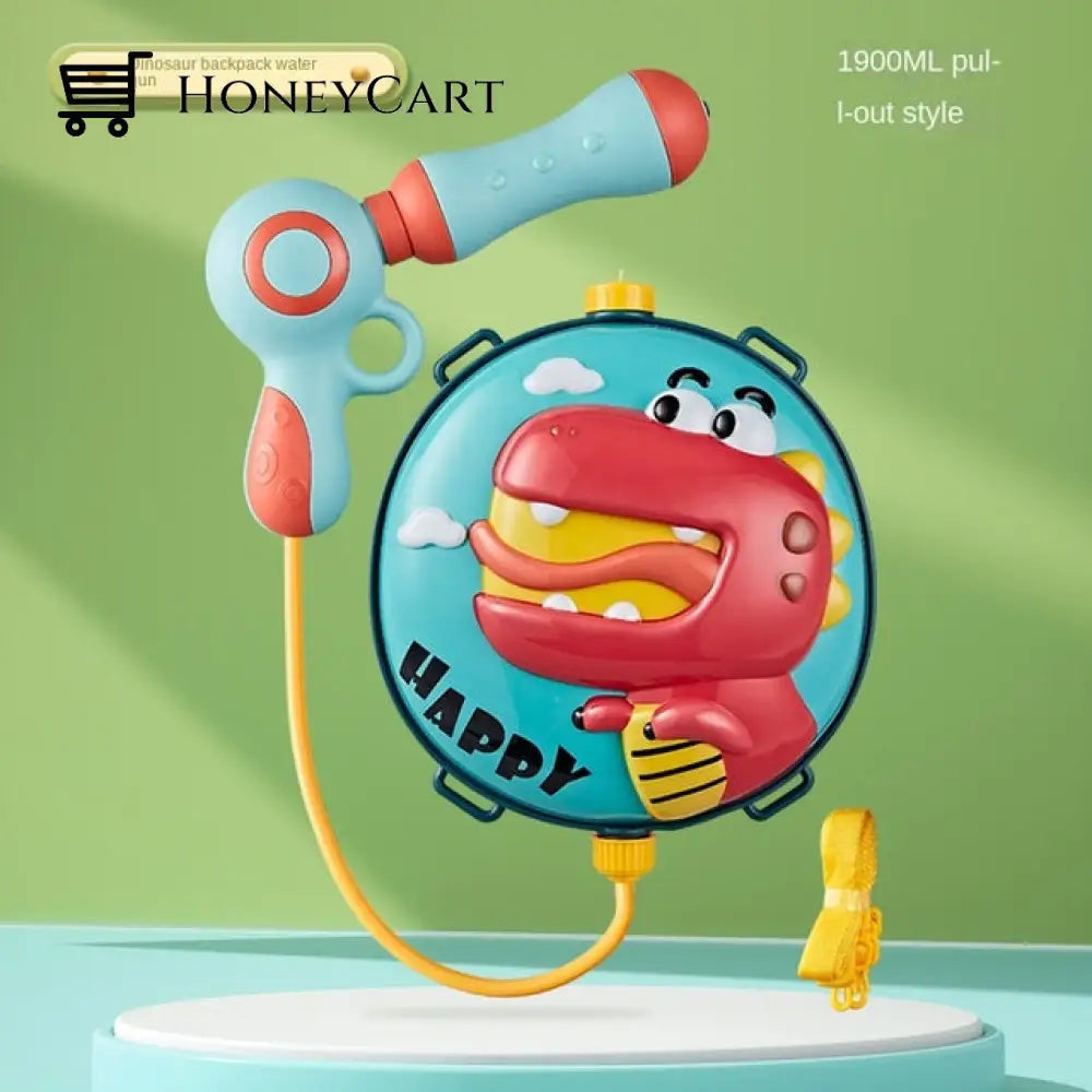 Cute Beach Game Water Gun Toy Backpack 1900Ml - Dinosaur Toys