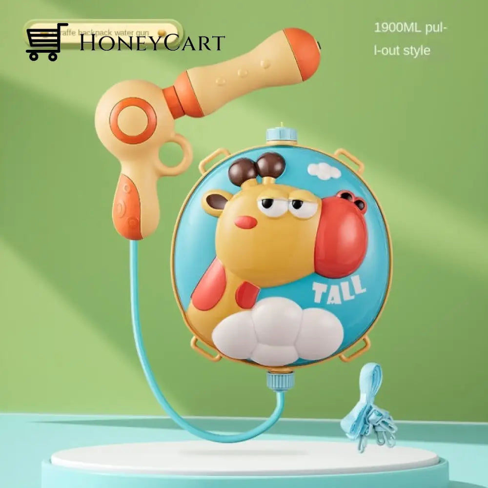 Cute Beach Game Water Gun Toy Backpack 1900Ml - Giraffe Toys