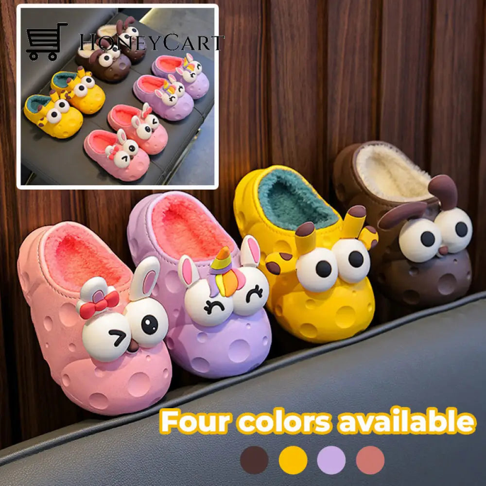 Cute Cartoon Animal Childrens Cotton Slippers Kids & Gift Toys