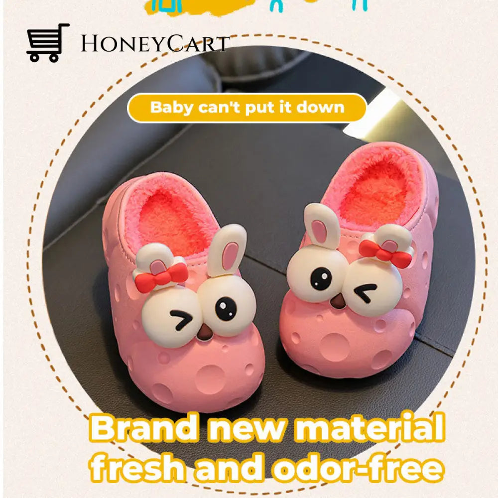 Cute Cartoon Animal Childrens Cotton Slippers Kids & Gift Toys