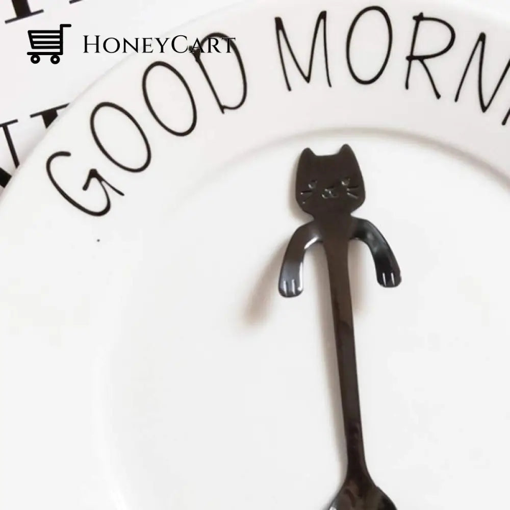 Cute Cat Coffee Teaspoons