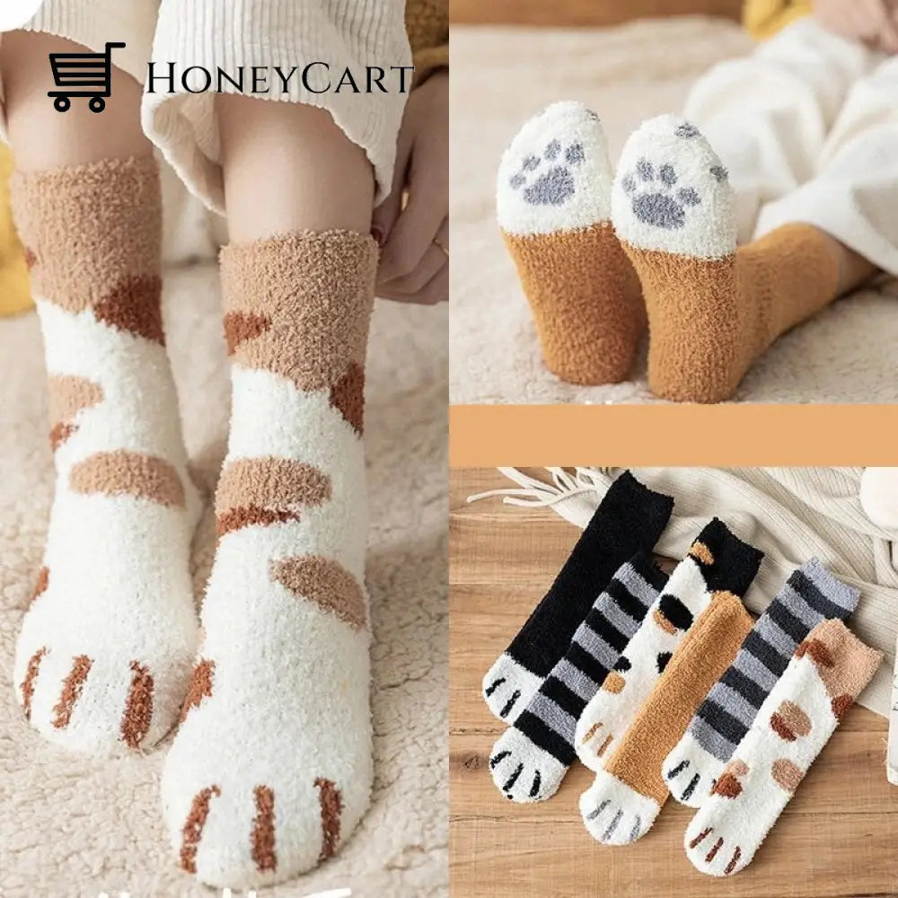 Cute Cat Cotton Socks