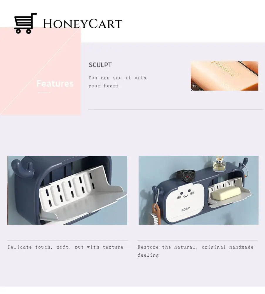 Cute Deer Bathroom Soap Holder Accessories