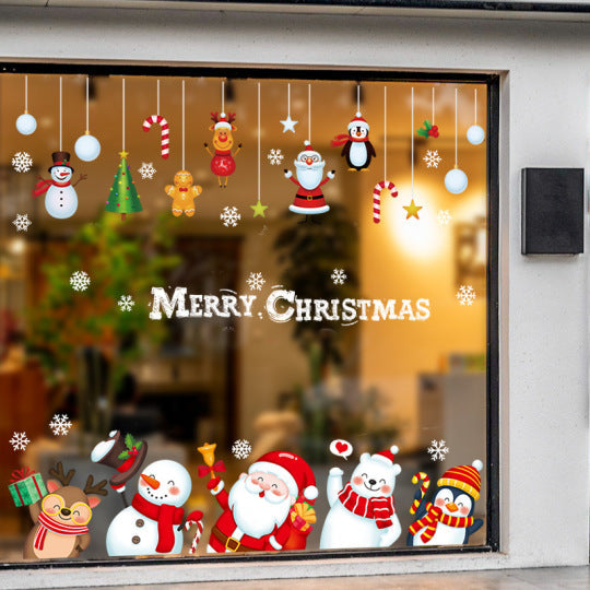 Adorn Your Windows with Festive Christmas Stickers Set 🎄✨