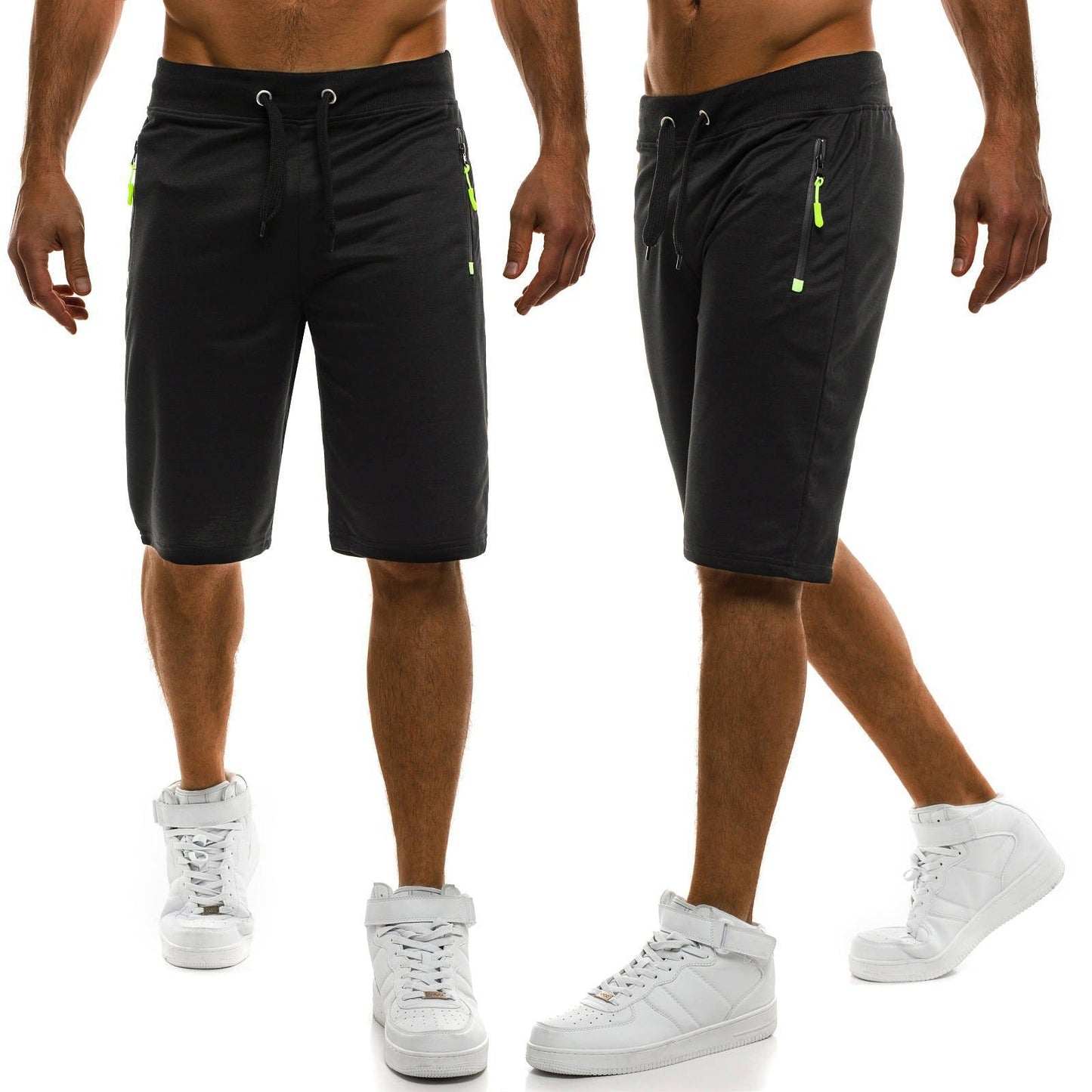 Tether Zipper Camouflage Shorts