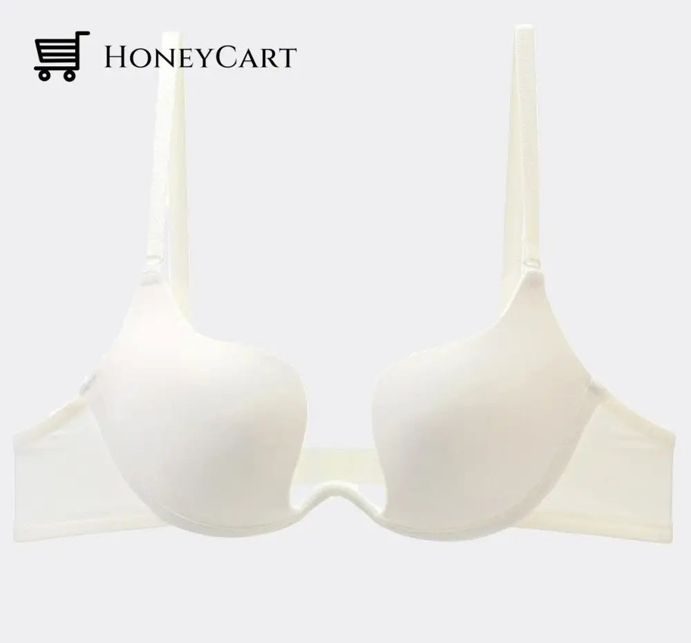 Deep U Plunge Push Up Backless Bra Seamless Frontless Brassiere Underwear For Women Bras