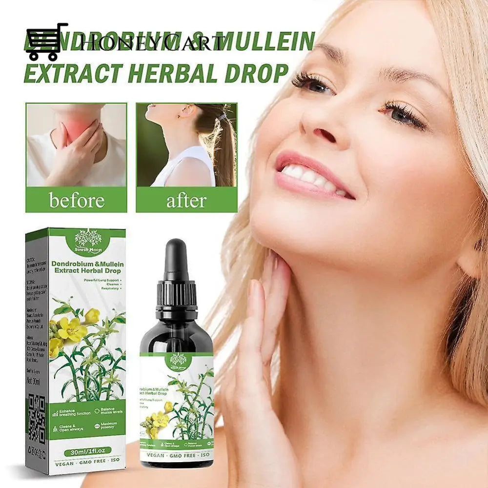 Dendrobium & Mullein Extract Powerful Lung Support Cleanse Respiratory