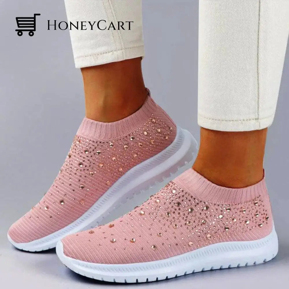 Diamond-Studded Sneakers