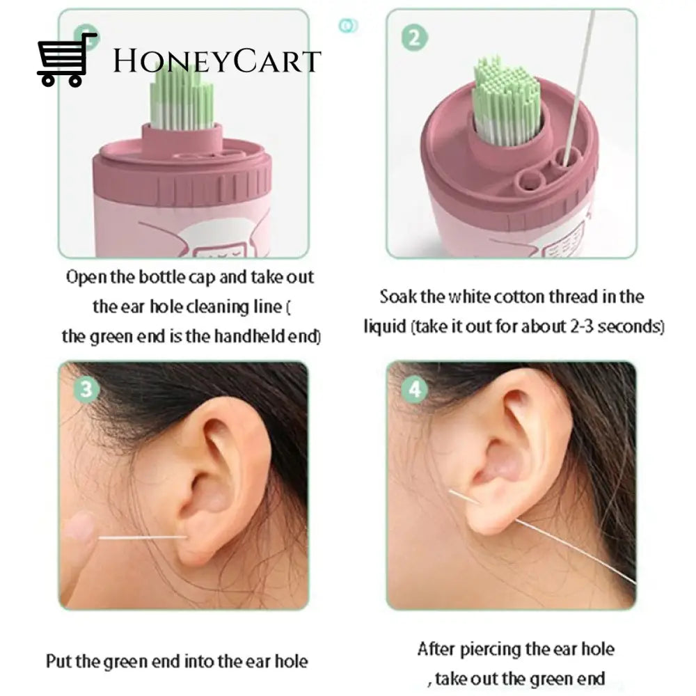 Disposable Earrings Hole Cleaning Set Ear Care