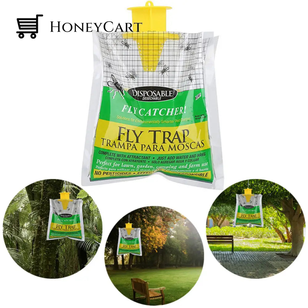 Disposable Hanging Fly Trap 1 Pc Plastic