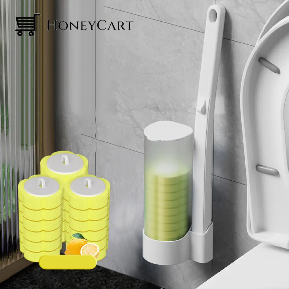 Disposable Toilet Cleaning Tool Set & Storage