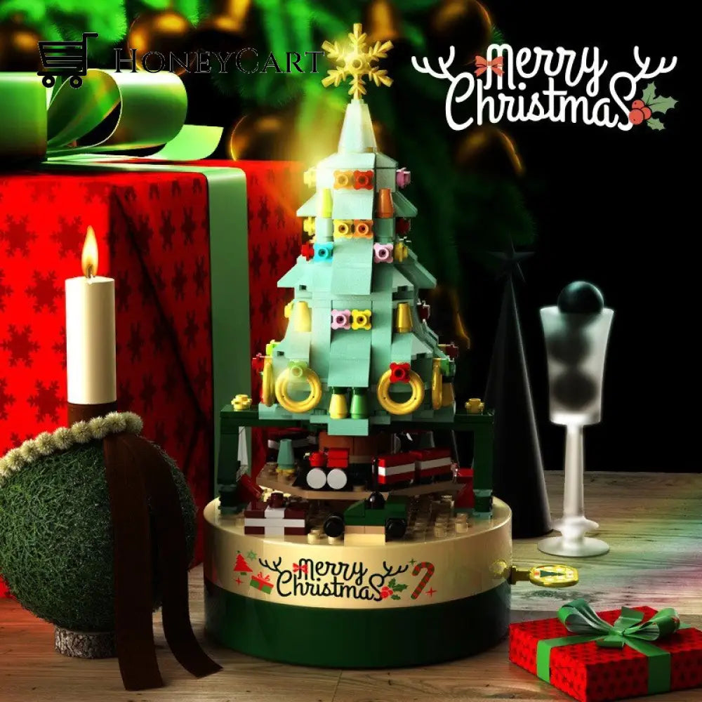 Diy Christmas Tree Brick Music Box