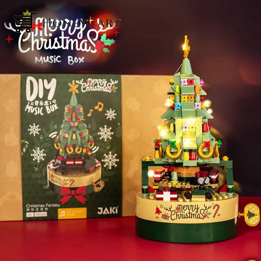 Diy Christmas Tree Brick Music Box