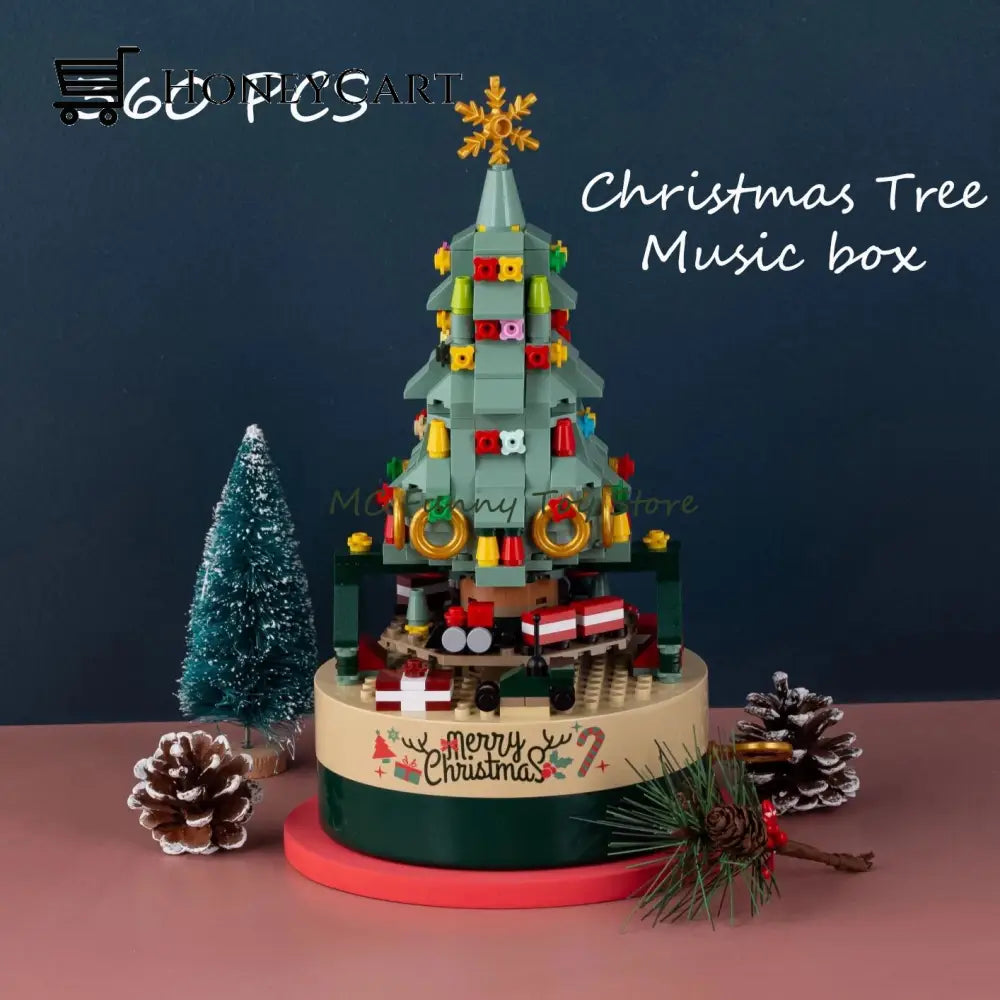 Diy Christmas Tree Brick Music Box
