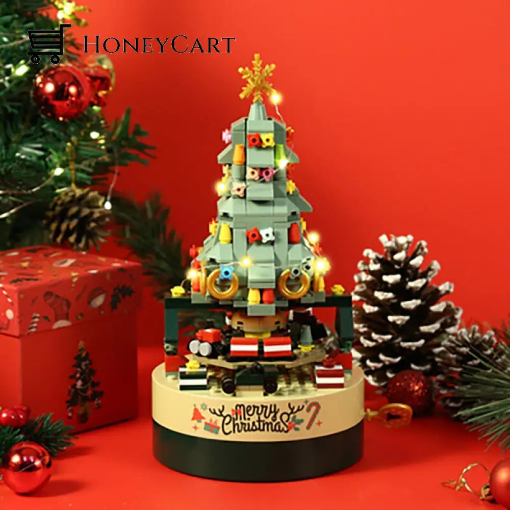 Diy Christmas Tree Brick Music Box