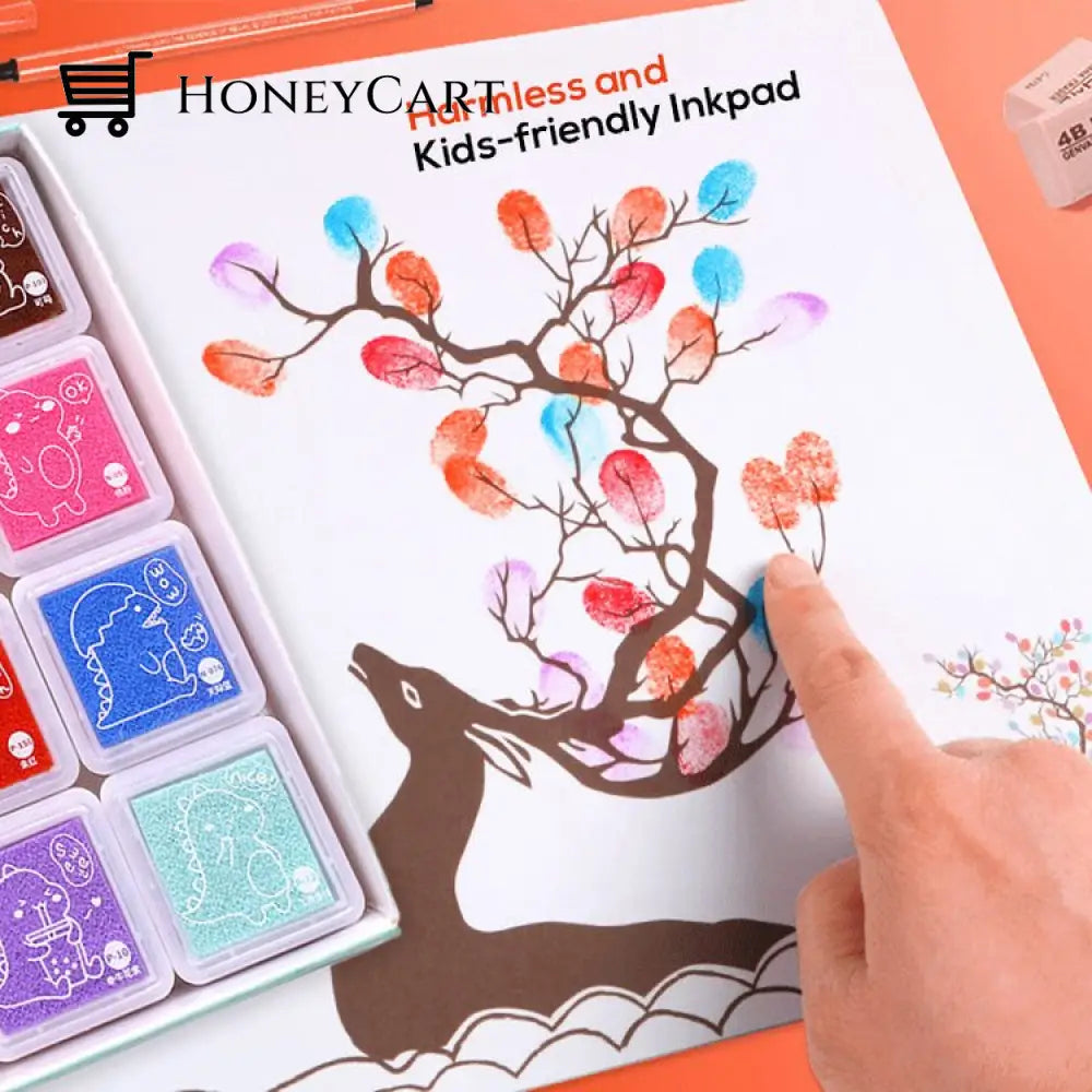 Diy Sponge Finger Painting Kit Toy Kids & Gifts