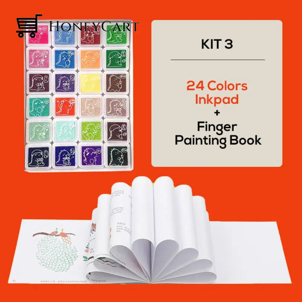 Diy Sponge Finger Painting Kit Toy Kids & Gifts