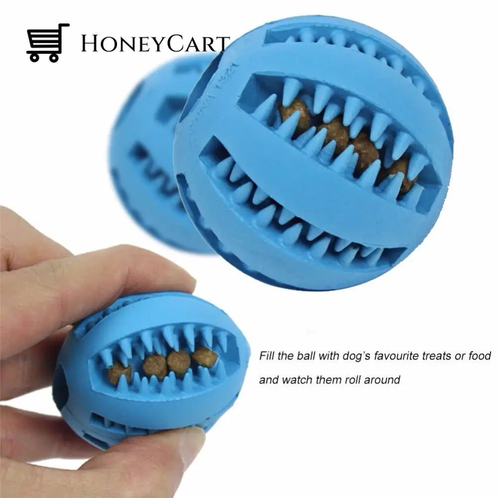 Dog Interactive Tooth Cleaning Toy Balls Pet Bowls Feeders & Waterers