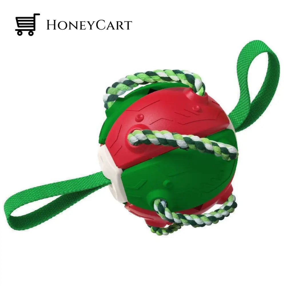 Dog Toy Balls Ufo Magic Ball Red+Green