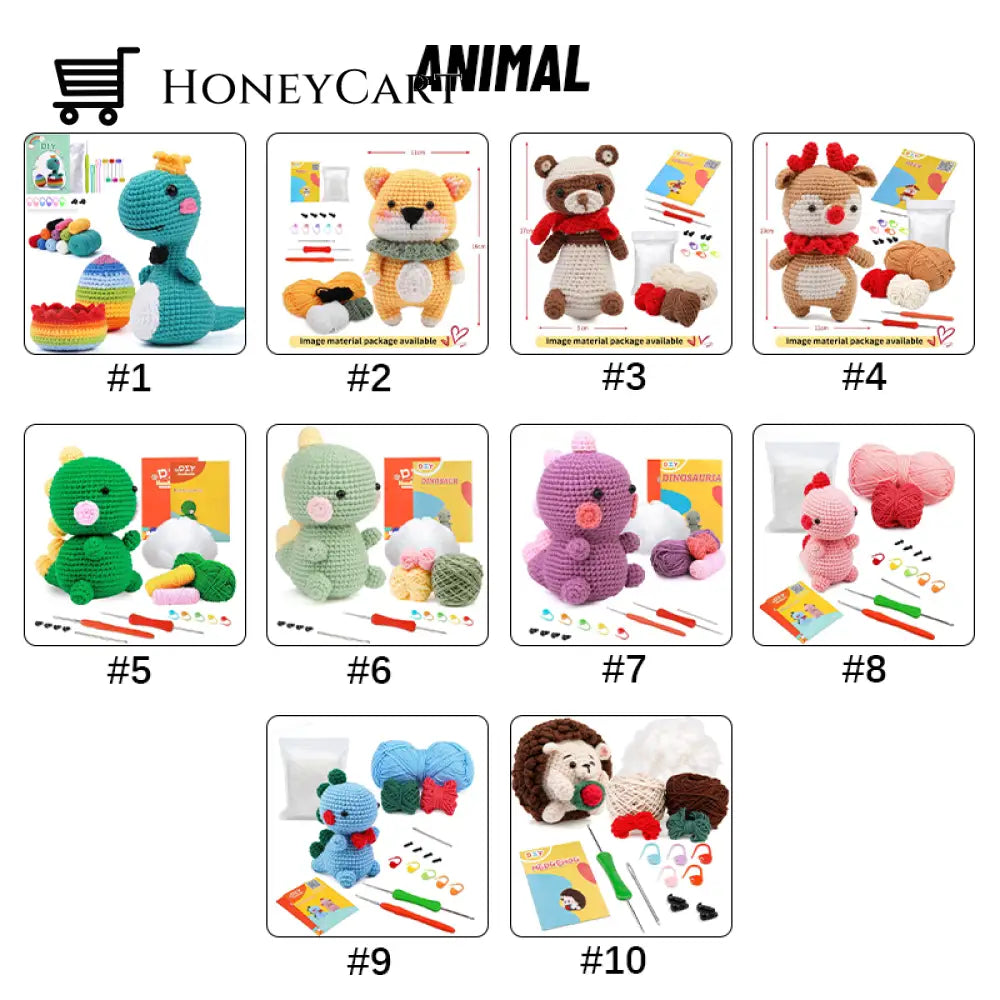 Doll Crochet Material Pack Animal / #1 Beauty& Health