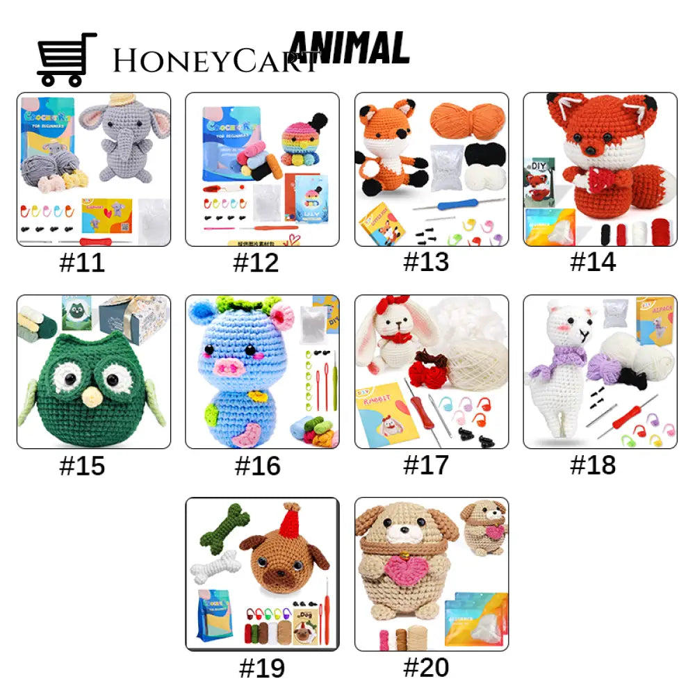 Doll Crochet Material Pack Animal / #11 Beauty& Health