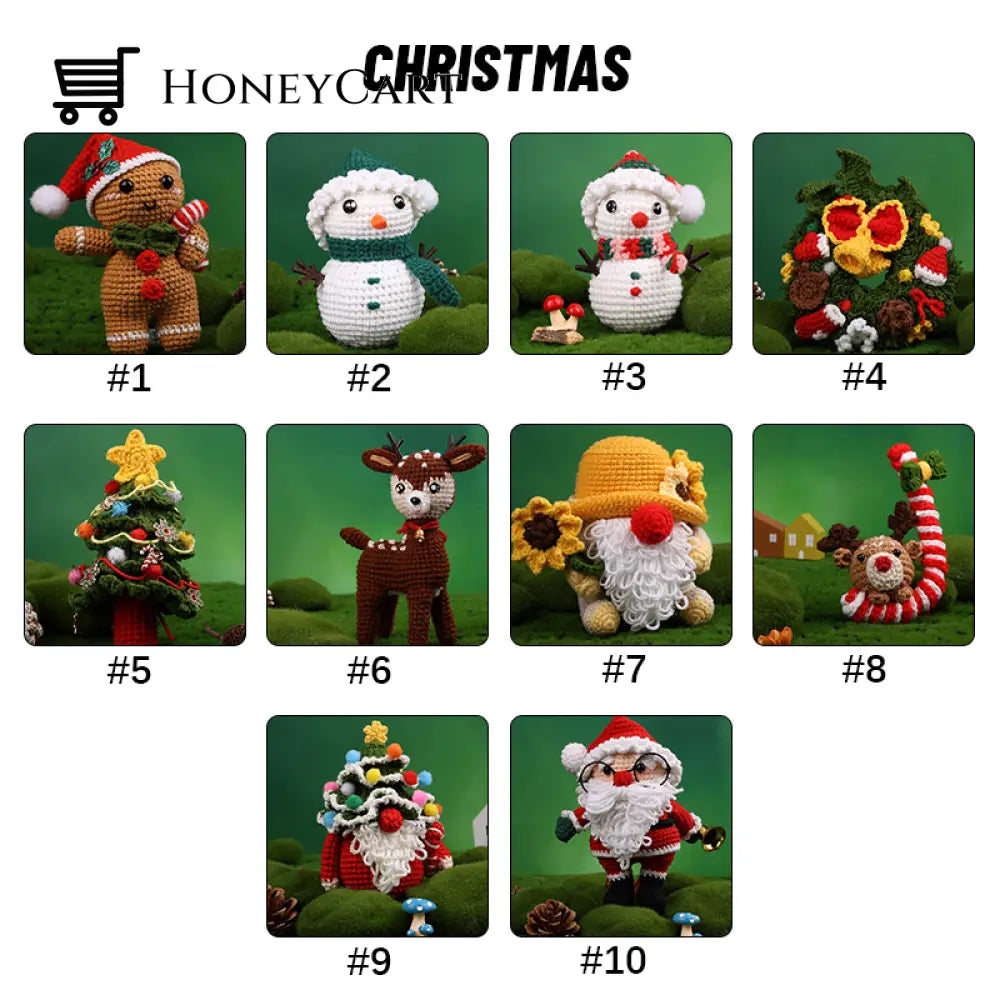 Doll Crochet Material Pack Christmas / #1 Beauty& Health