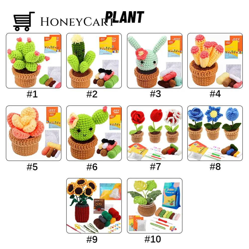 Doll Crochet Material Pack Plant / #1 Beauty& Health